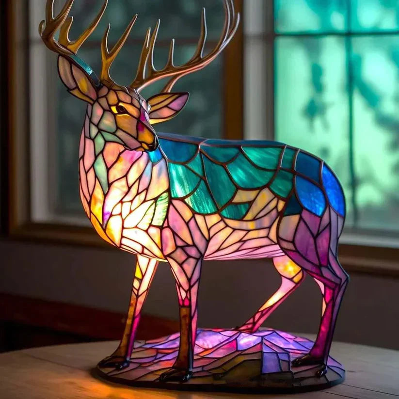 Lampe en Sablé avec Cerf