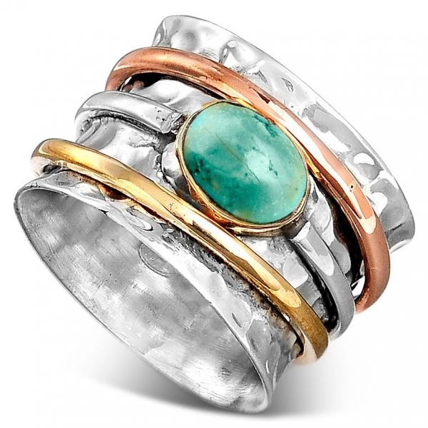 Bague Vintage en Argent et Turquoise
