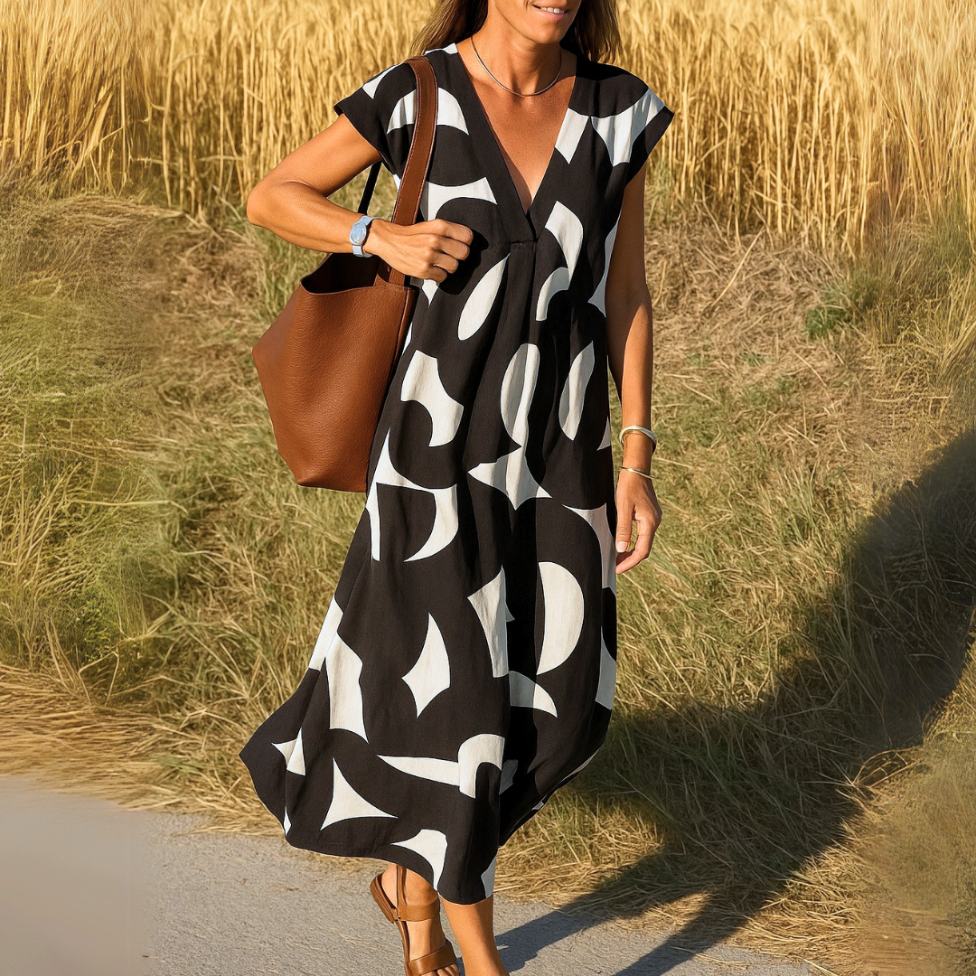 Pamela™ | Élégance Drapée Maxi