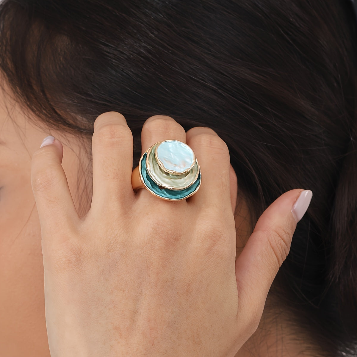 Bague Boho à Triple Étage