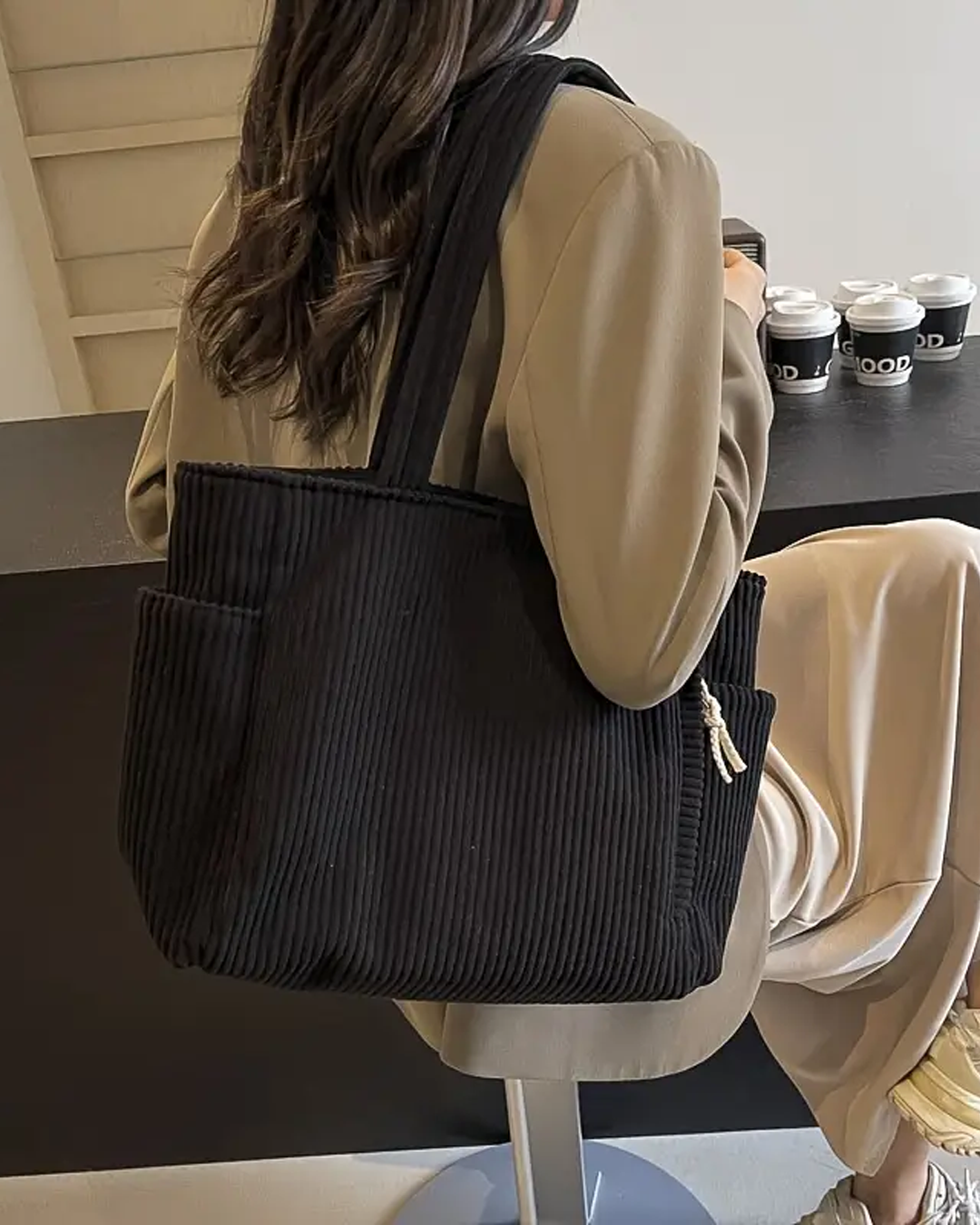 Tilda™ - SAC TOTE RAYÉ AVEC DÉTAIL EN CORDON