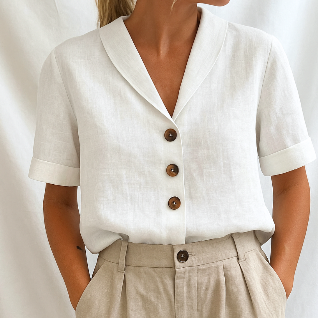 Lois™ - BLOUSE UNIE ÉLÉGANTE