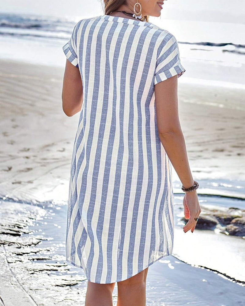 Martine™ - ROBE D'ÉTÉ À CARREAUX LÉGÈRE