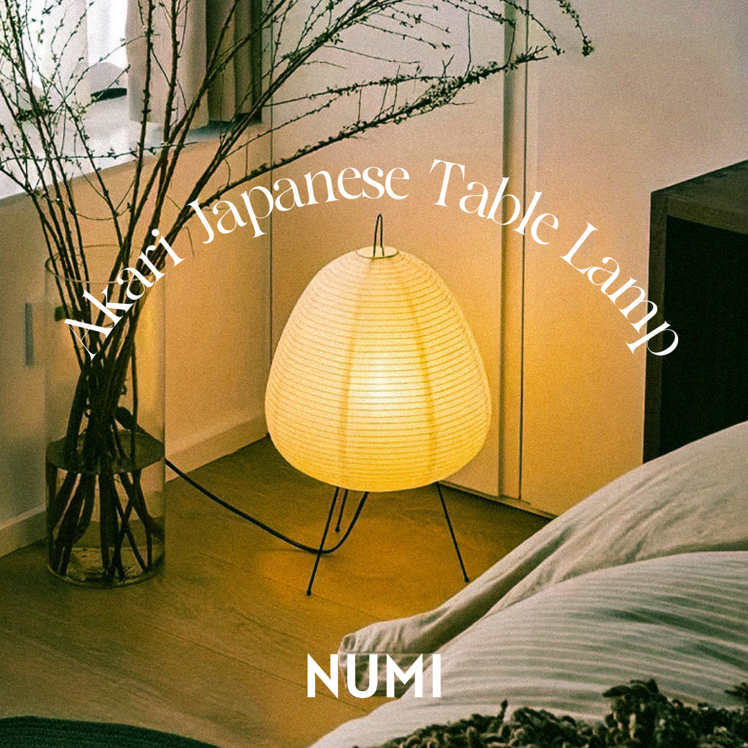 Lampe de Table en Papier de Riz Japonais Numi