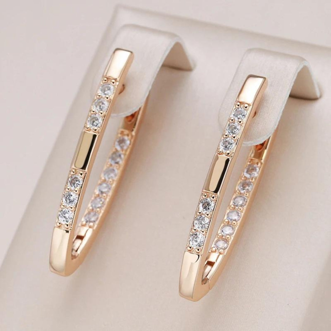 Boucles d'oreilles en zirconium élégantes Sylvia