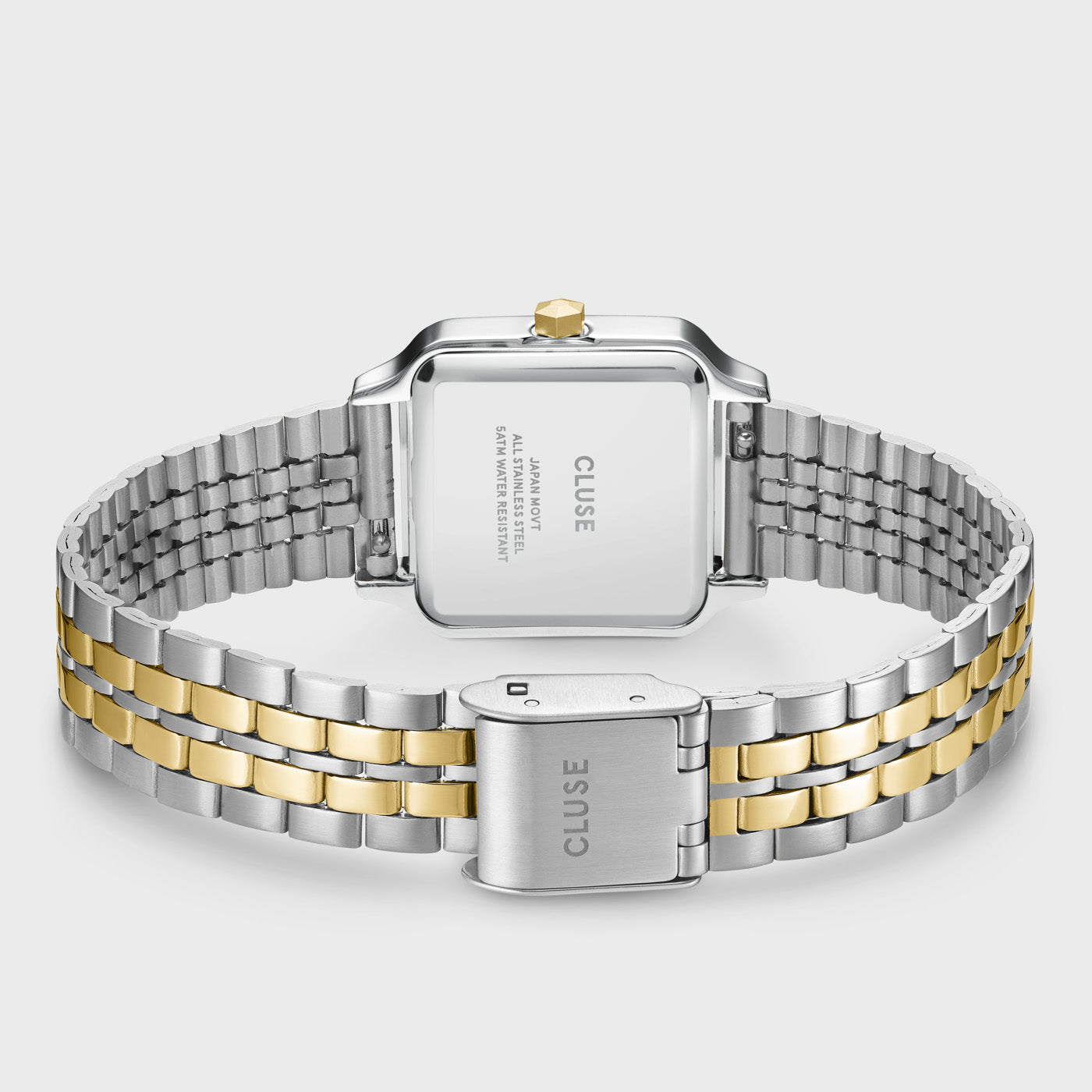 Gracieuse Petite Montre en Acier, Bicolore