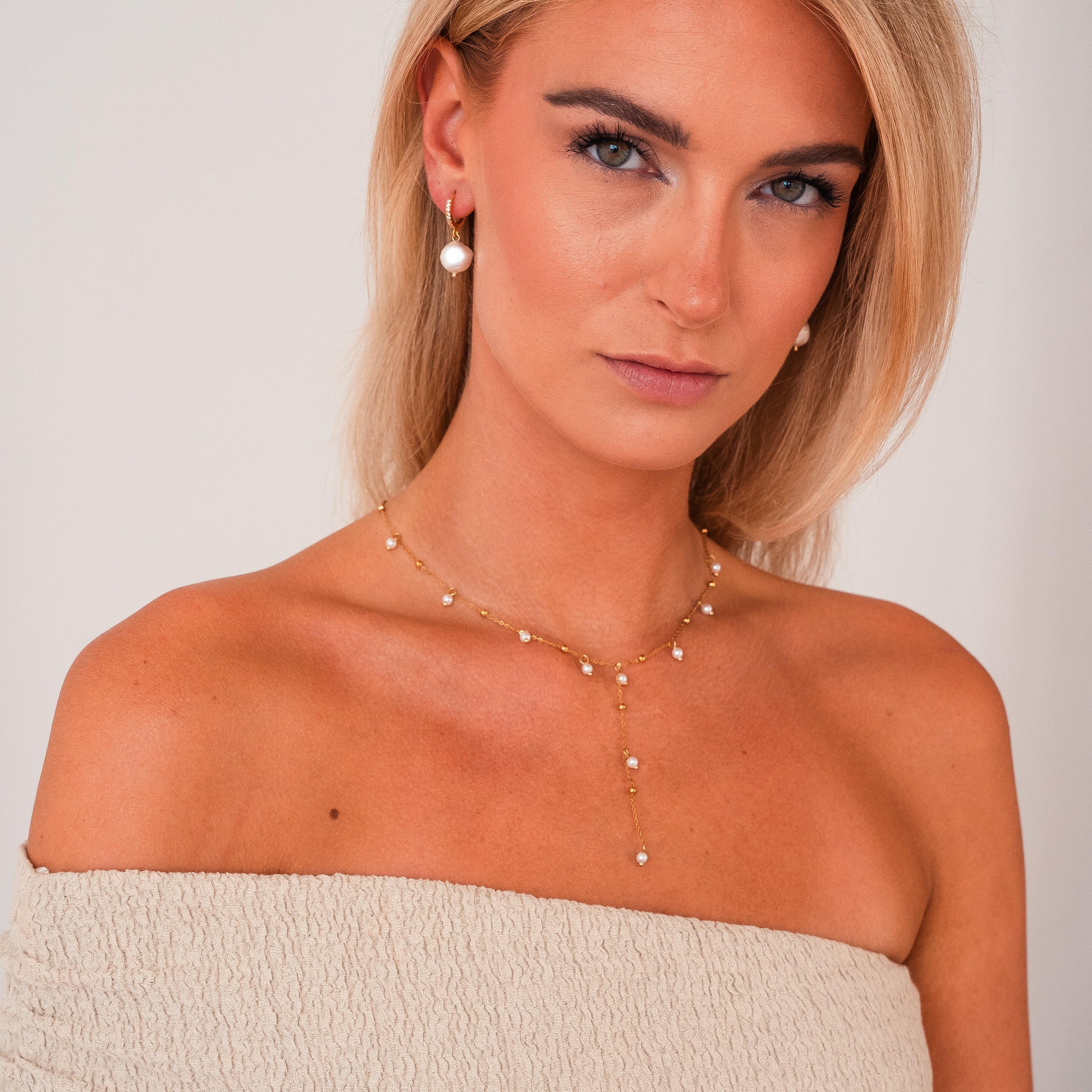 Collier à goutte de perle