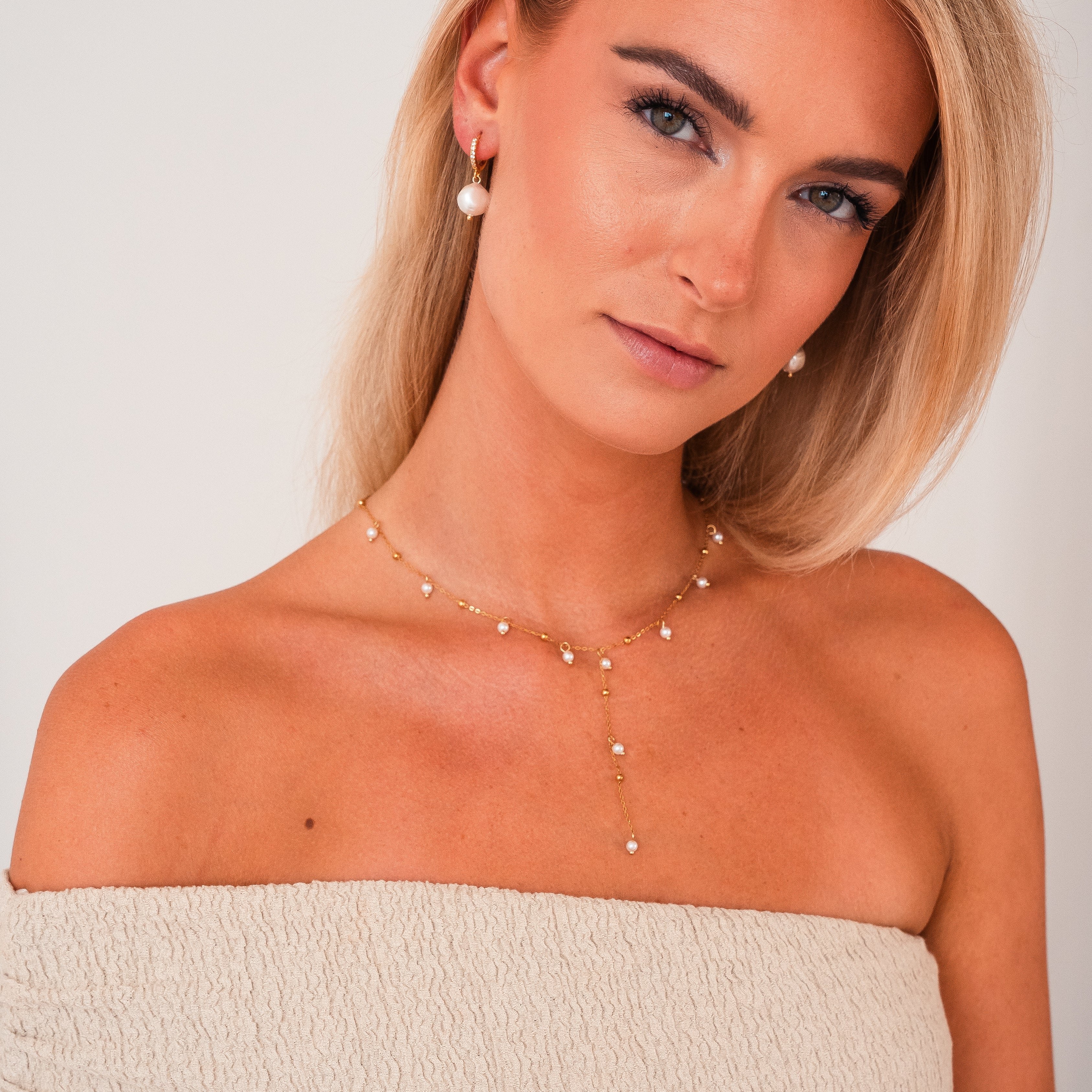 Collier à goutte de perle