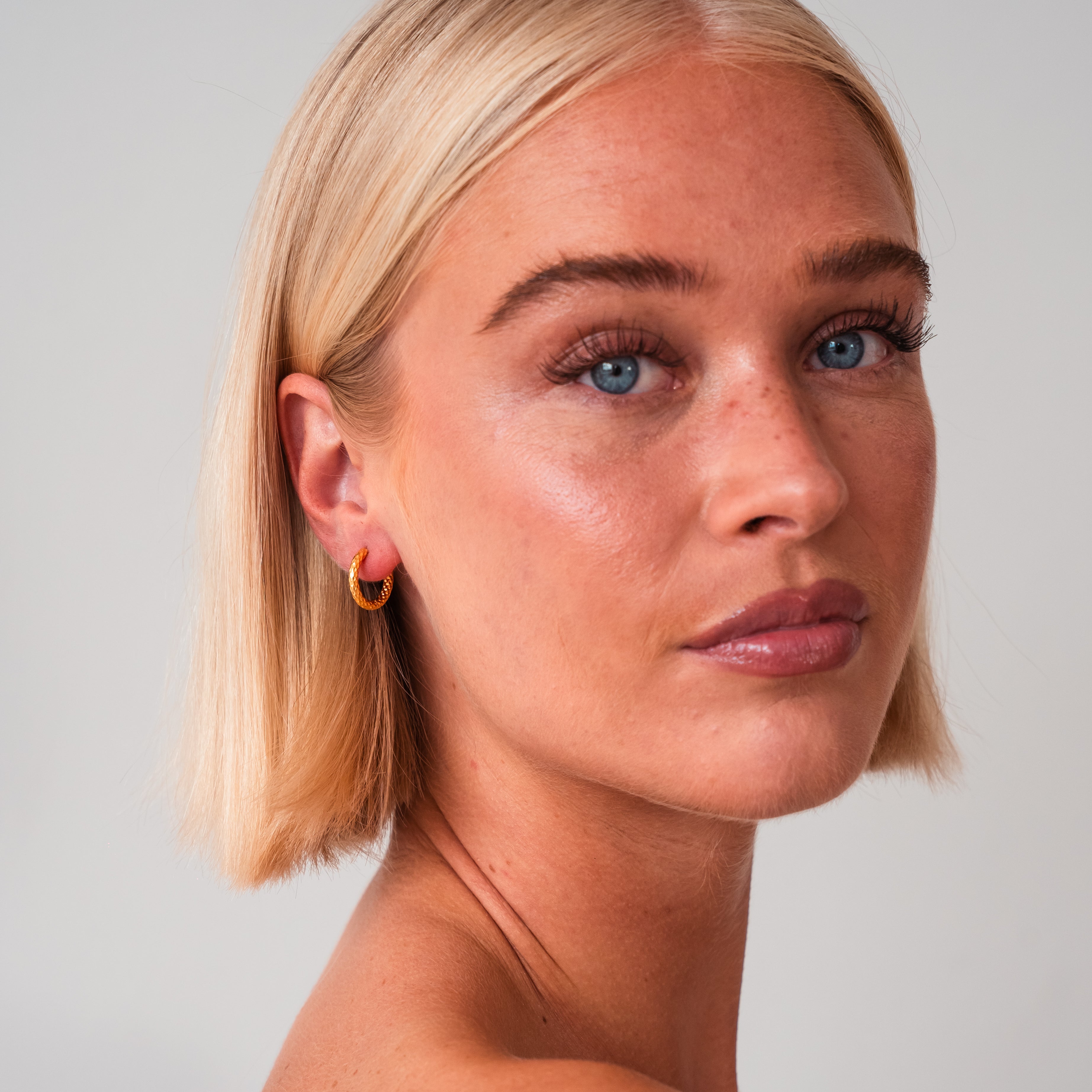 Boucles d'oreilles martelées
