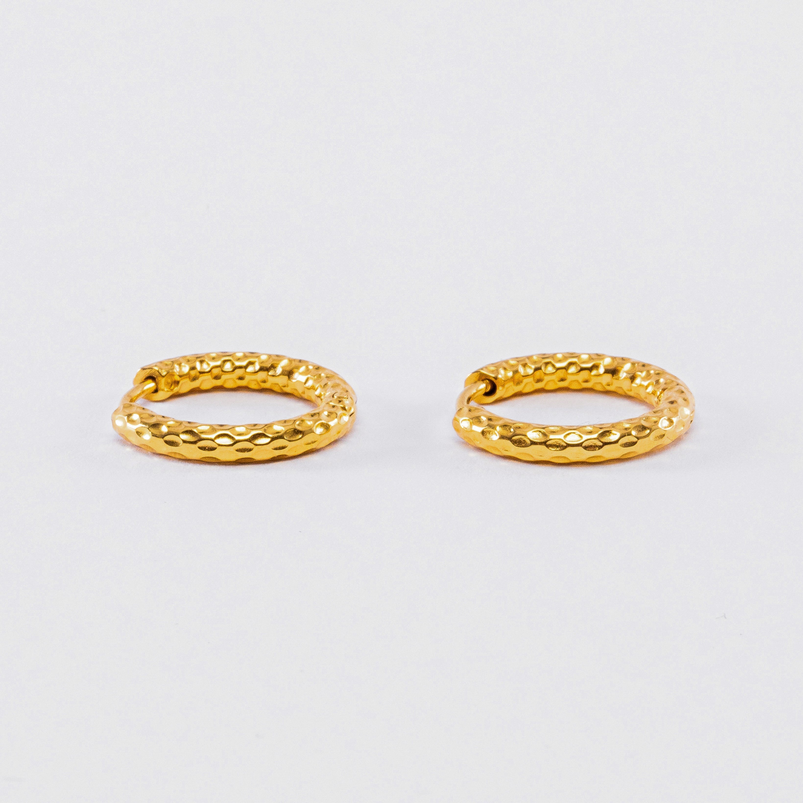 Boucles d'oreilles martelées
