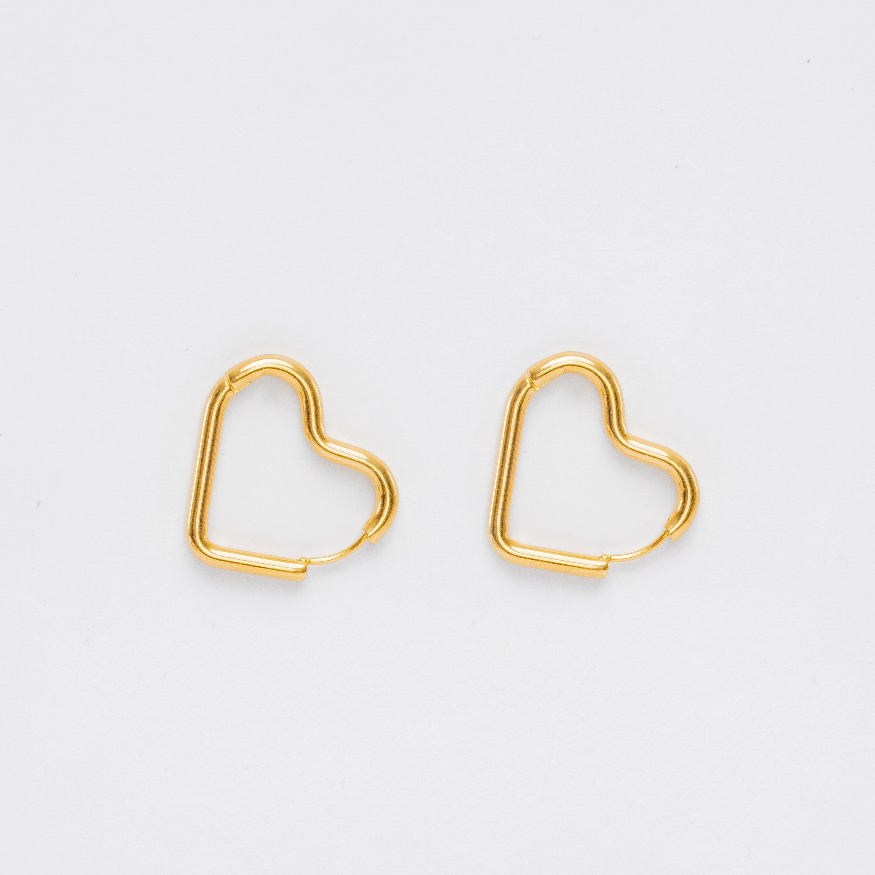 Boucles d'oreilles en forme de cœur