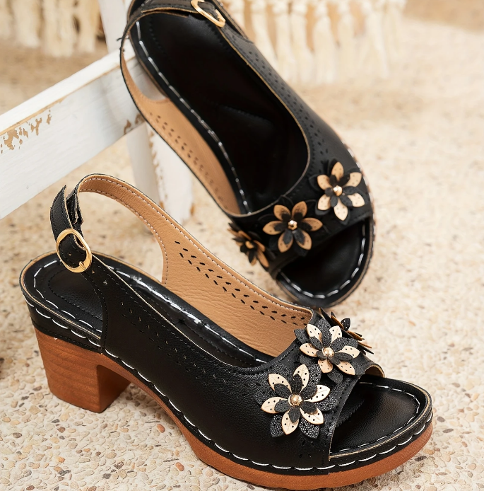 DIANA | SANDALES À TALONS ÉPAIS STYLÉES