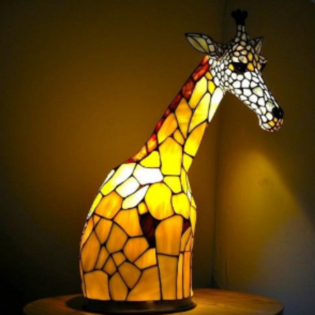 Lampe en teinté Girafe Dorée