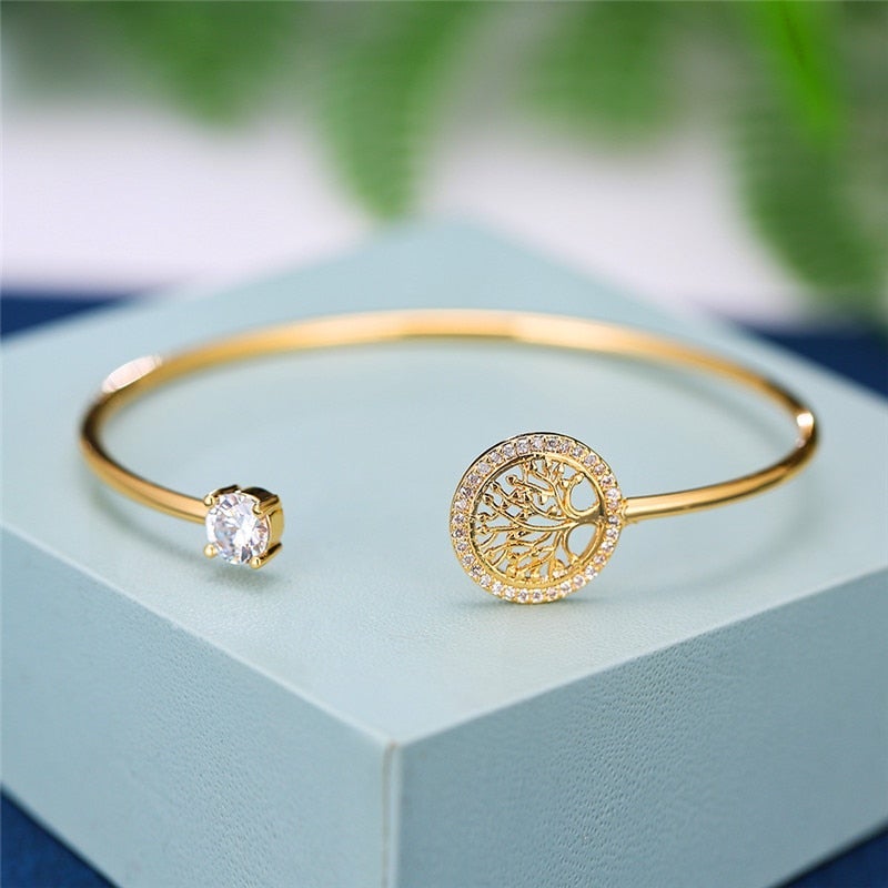 Bracelet Ajustable avec Motif Arbre de Vie