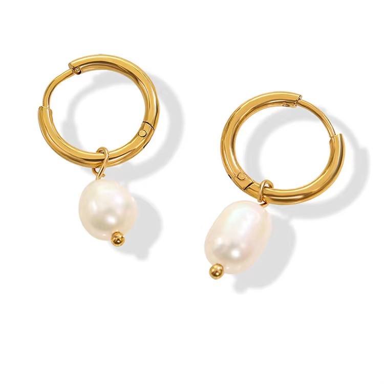 Baroque Pearl Drop Earrings