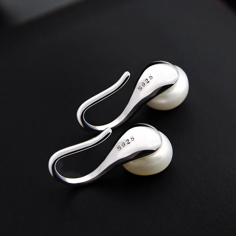 Shell Pearl Drop Earrings