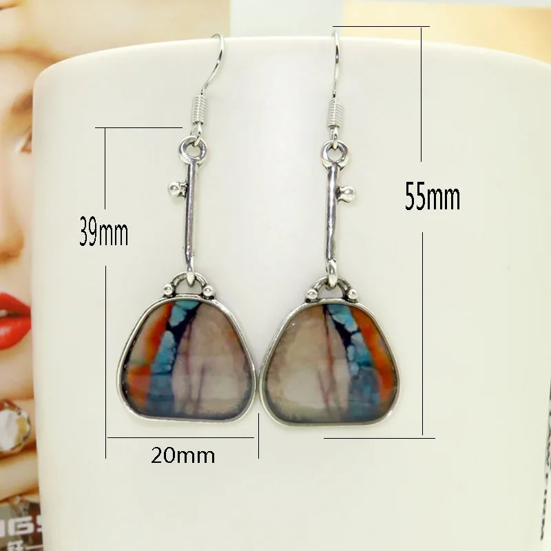 Boucles d'oreilles en pierre bohémienne