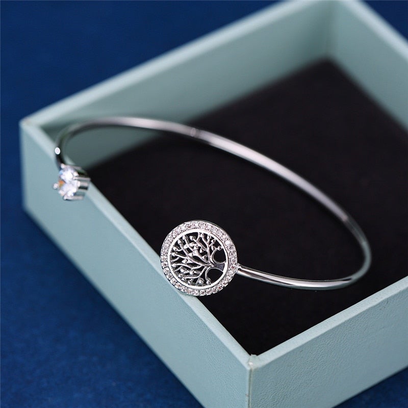 Bracelet Ajustable avec Motif Arbre de Vie