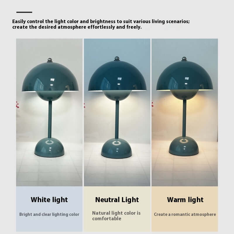 Lampe de Table LED Touch – 3 Modes de Lumière, Rechargeable et Compacte