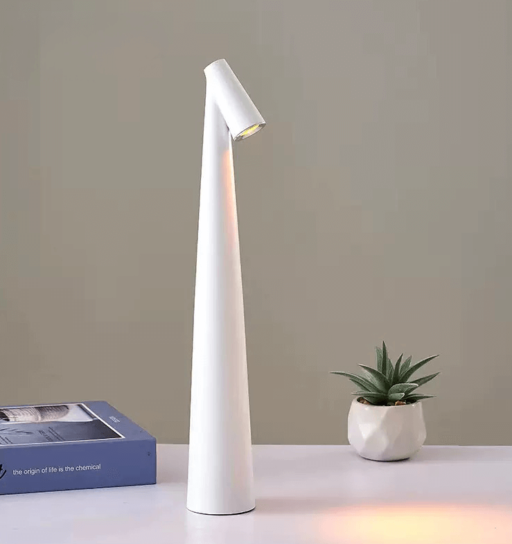 Lampe de Bureau LED à Contrôle Tactile – Rechargeable, Ajustable, Amie des Yeux