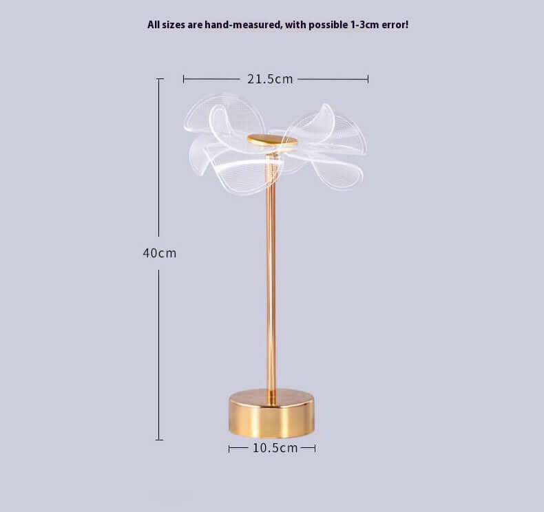 Lampe de Table Nordic Clover – LED Rechargeable avec Dimming Tactile