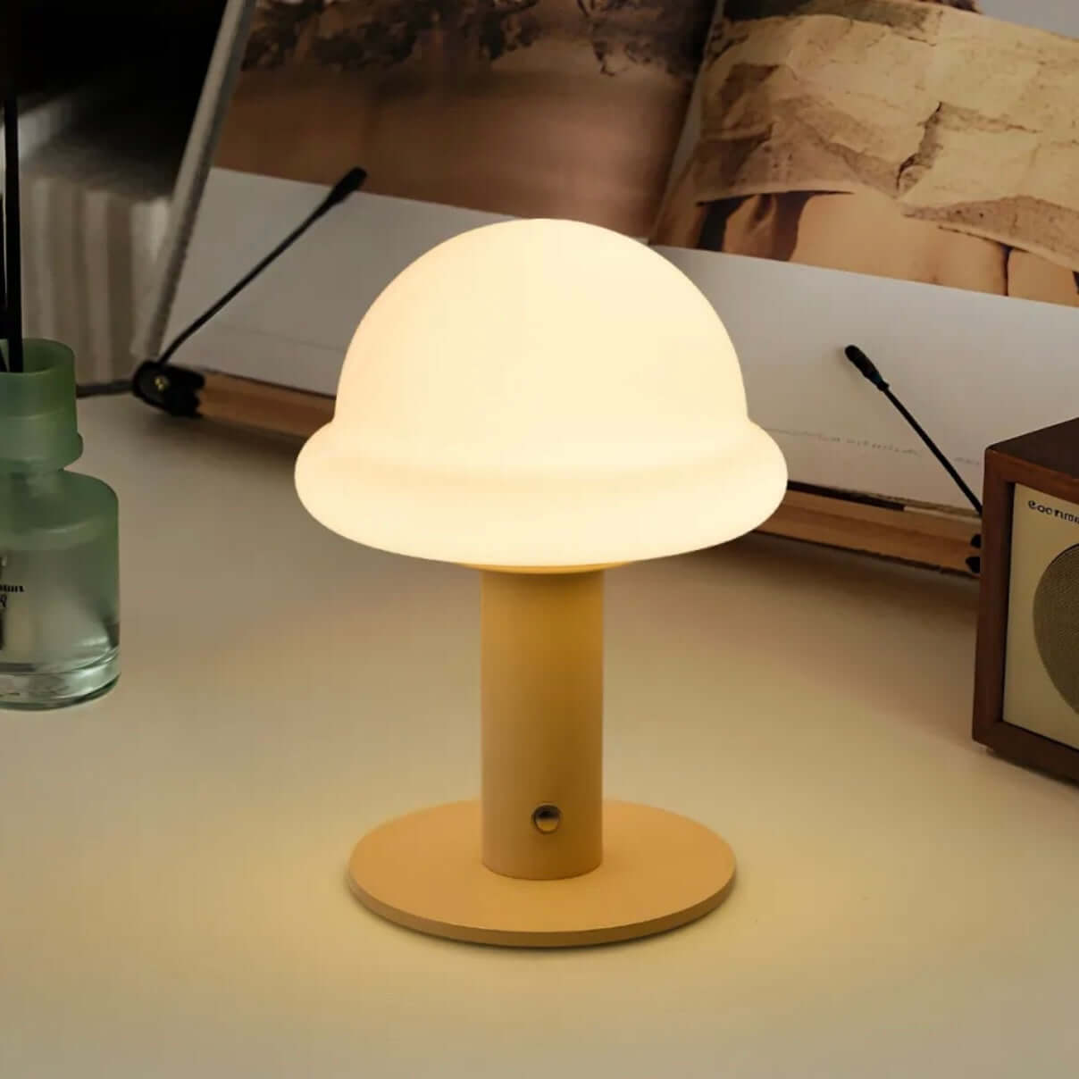 Lampe de Table Candy – LED Tactile, 3 Couleurs, Rechargeable