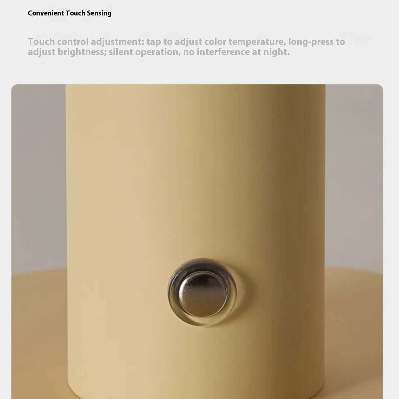 Lampe de Table Candy – LED Tactile, 3 Couleurs, Rechargeable