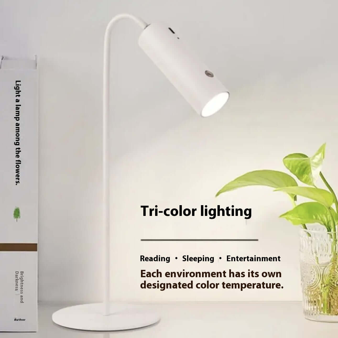 Lampe de Bureau Rechargeable – Rotation Magnétique à 360° avec Clip