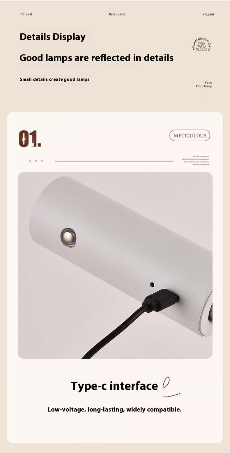 Lampe de Bureau Rechargeable – Rotation Magnétique à 360° avec Clip
