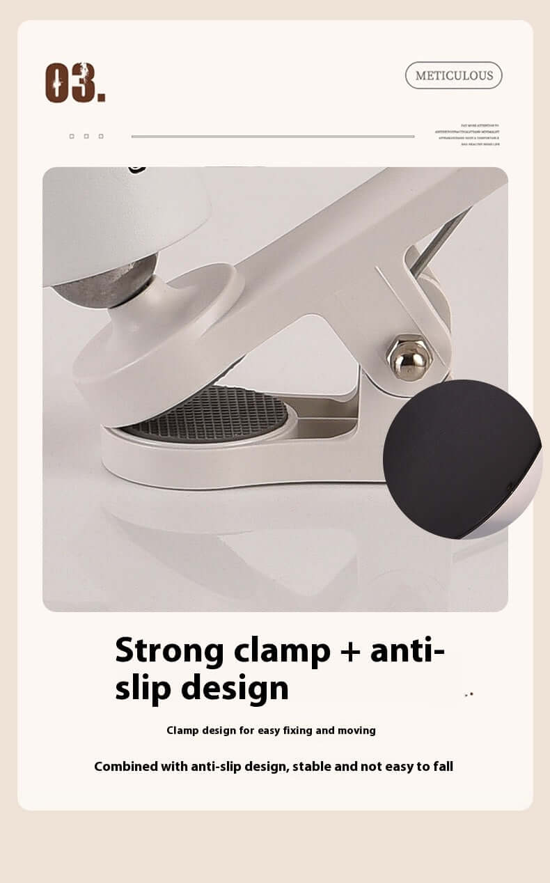 Lampe de Bureau Rechargeable – Rotation Magnétique à 360° avec Clip