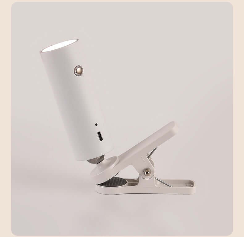 Lampe de Bureau Rechargeable – Rotation Magnétique à 360° avec Clip
