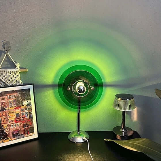 Lampe de Table Bauhaus – LED Acrylique Coloré, Alimentation USB