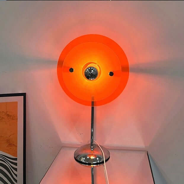 Lampe de Table Bauhaus – LED Acrylique Coloré, Alimentation USB
