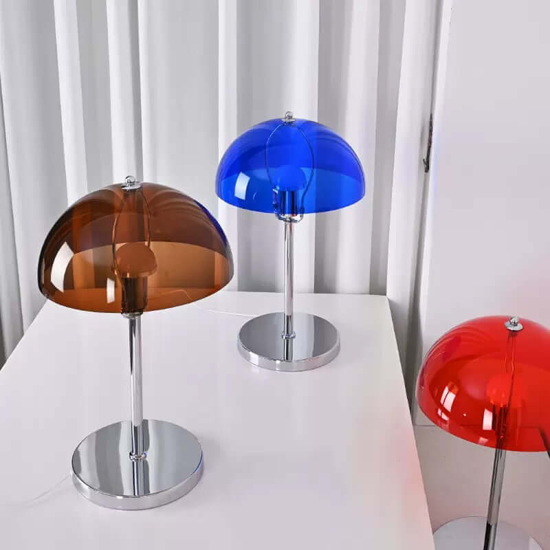 Lampe de Table Acrylique Bauhaus | Luminosité Ajustable & Lumière Douce
