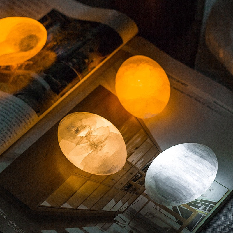 Lampe de Nuit LED en Gypse – Mini Lampe Ambiante de Chevet