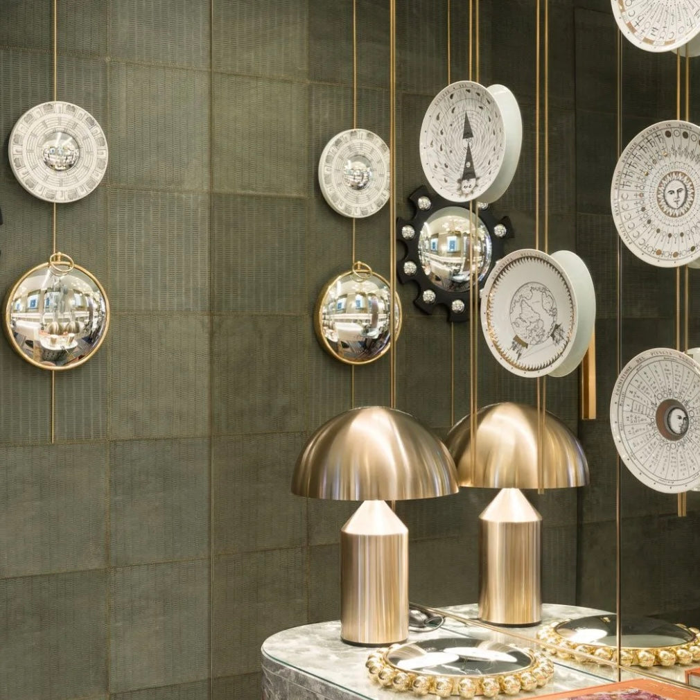 Lampe de Table Champignon Nordique – Lampe de Chevet en Métal Design