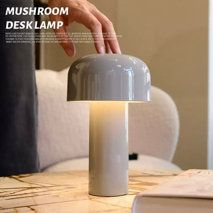 Lampe de Table Champignon LED Scandinave – Contrôle Tactile, Éclairage Douillet