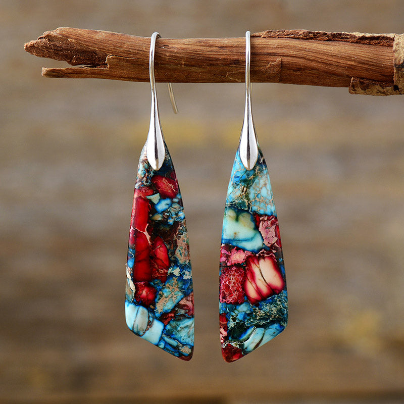 Boucles d'oreilles Zeya en Jaspe Impérial - Radiance