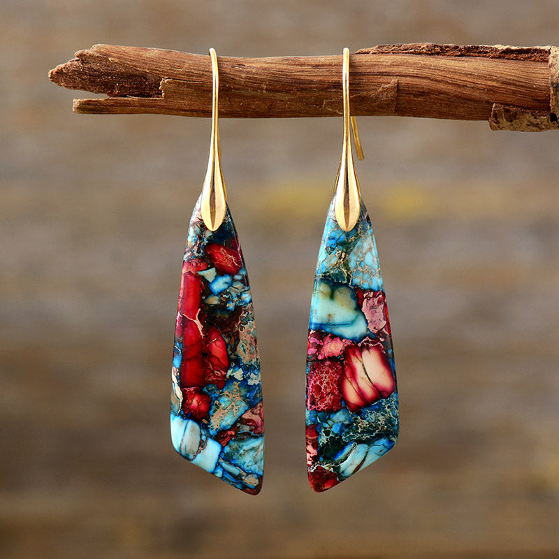 Boucles d'oreilles Zeya en Jaspe Impérial - Radiance