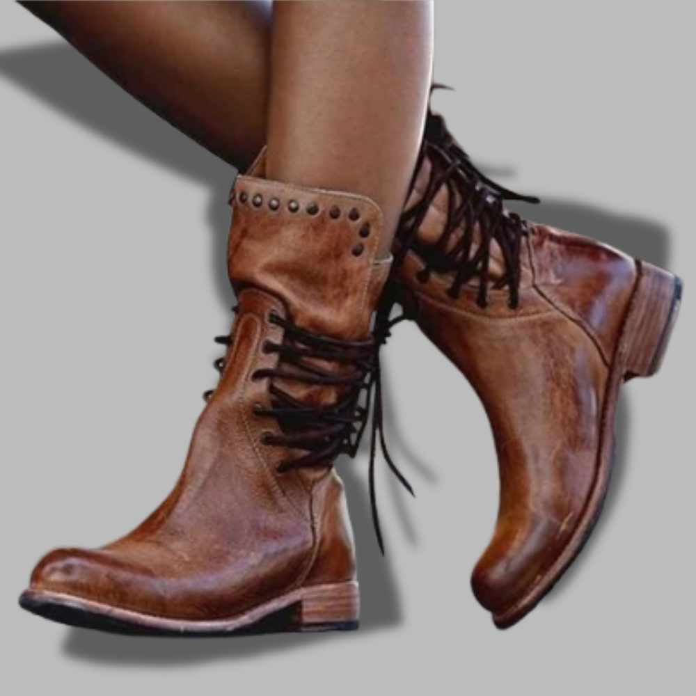 WYNONA | BOTTES EN CUIR RUSTIQUES VINTAGE