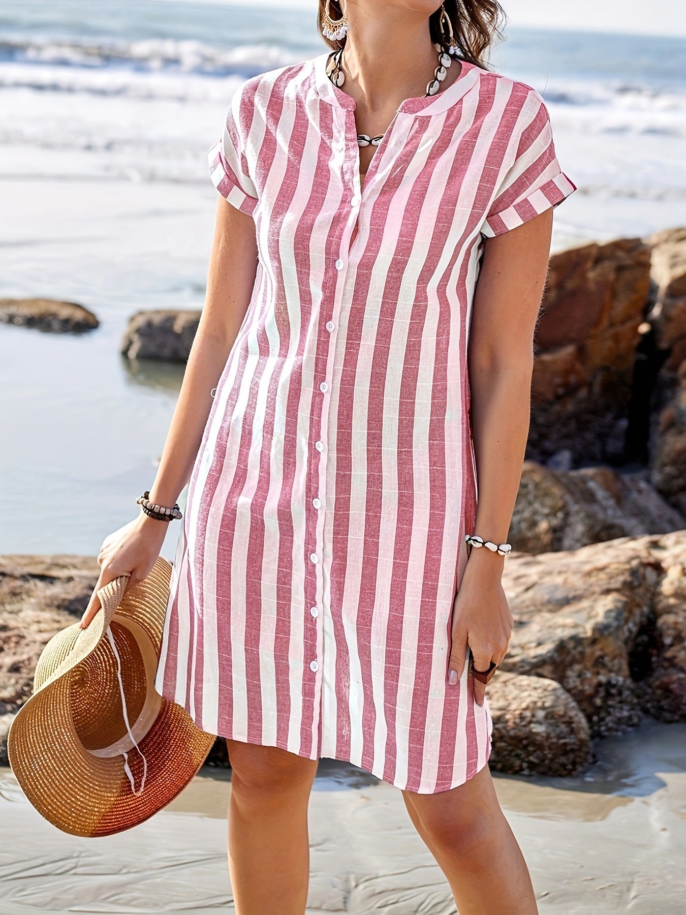 Martine™ - ROBE D'ÉTÉ À CARREAUX LÉGÈRE