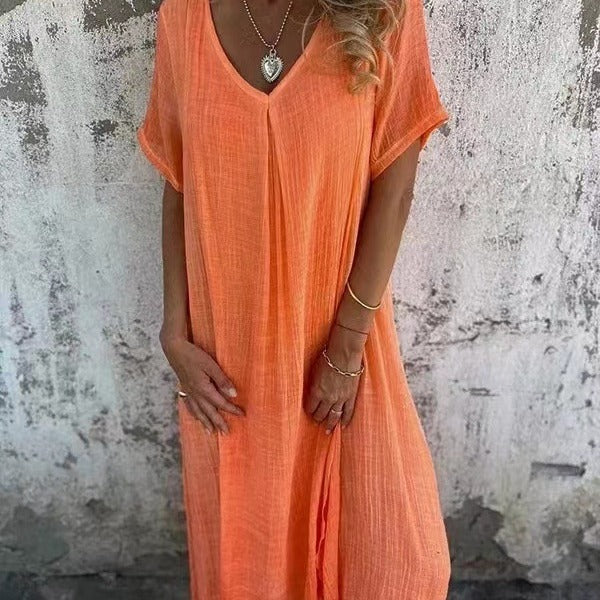 Vera™ | Robe Maxi à Col V