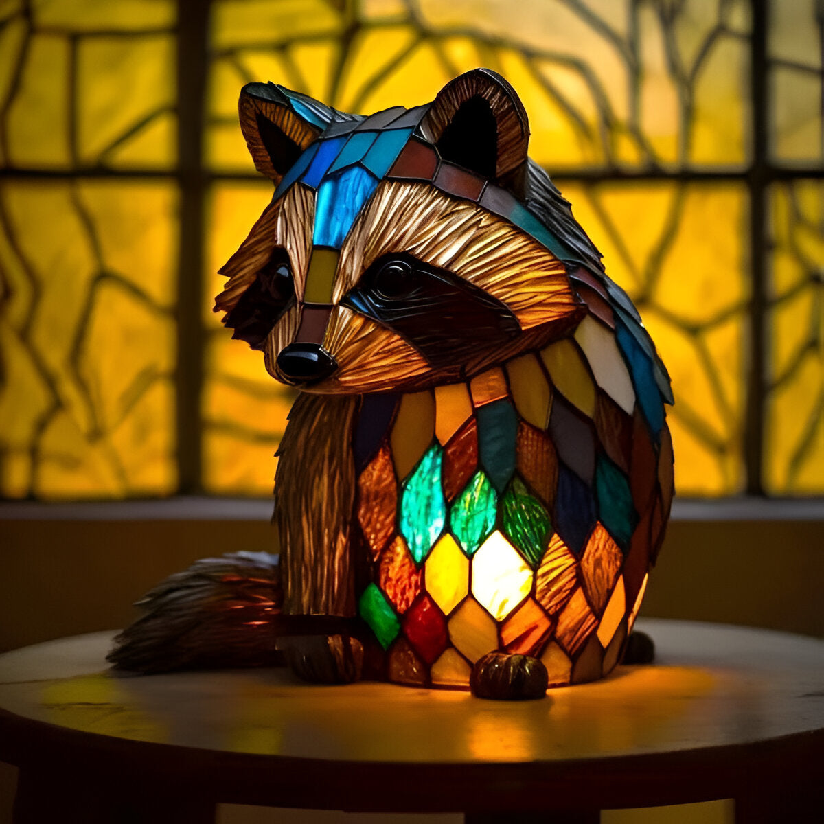 Jackie | Lampe magique en raton laveur