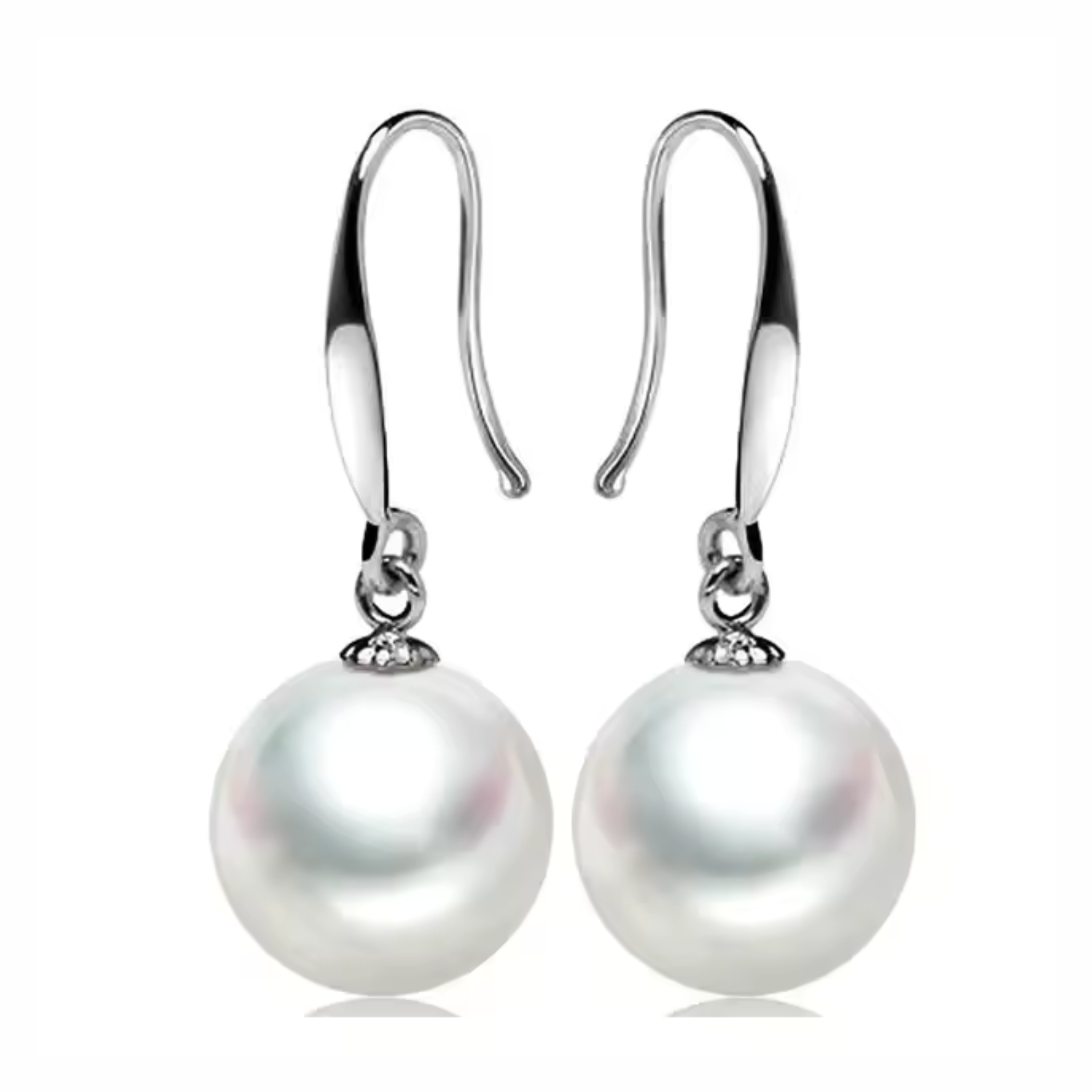 Pearl Drop Charm Earrings