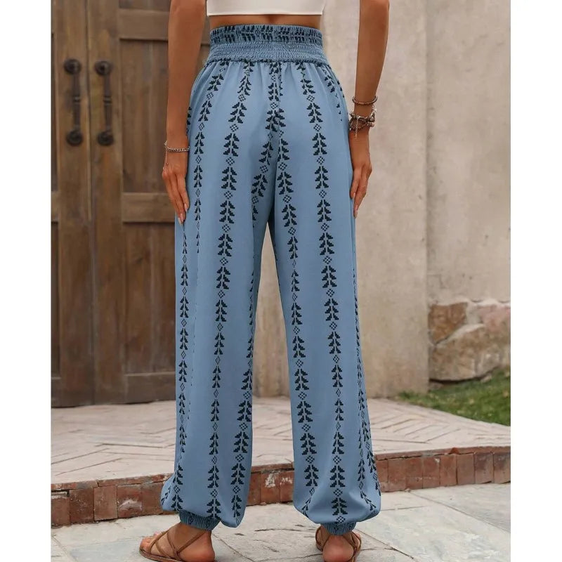 Iris | Pantalon boho léger avec taille élastique