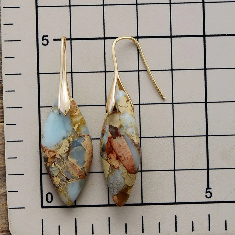 Boucles d'oreilles Pendentif Feuille