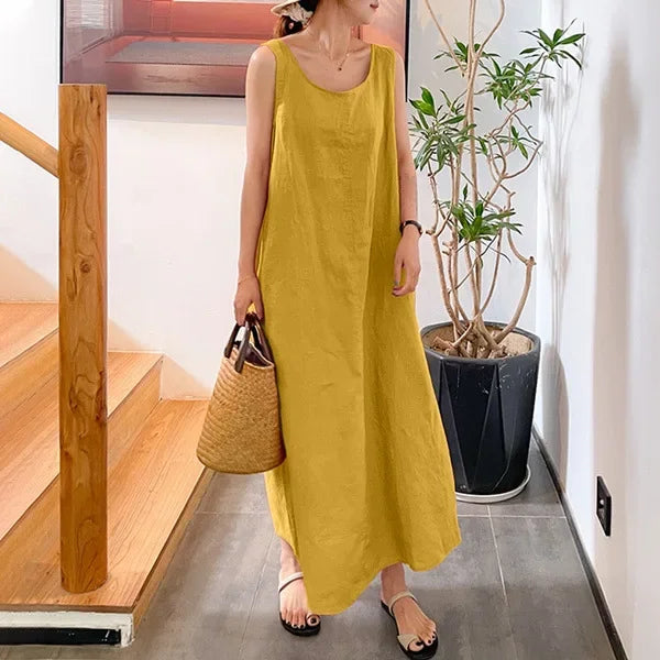 Cavell™ – Robe d'Été Sans Manches Ample avec Classe Minimaliste