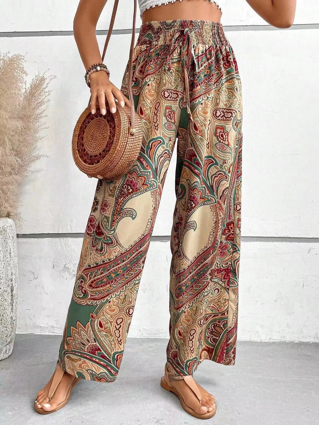 Analyn | Pantalon boho ample