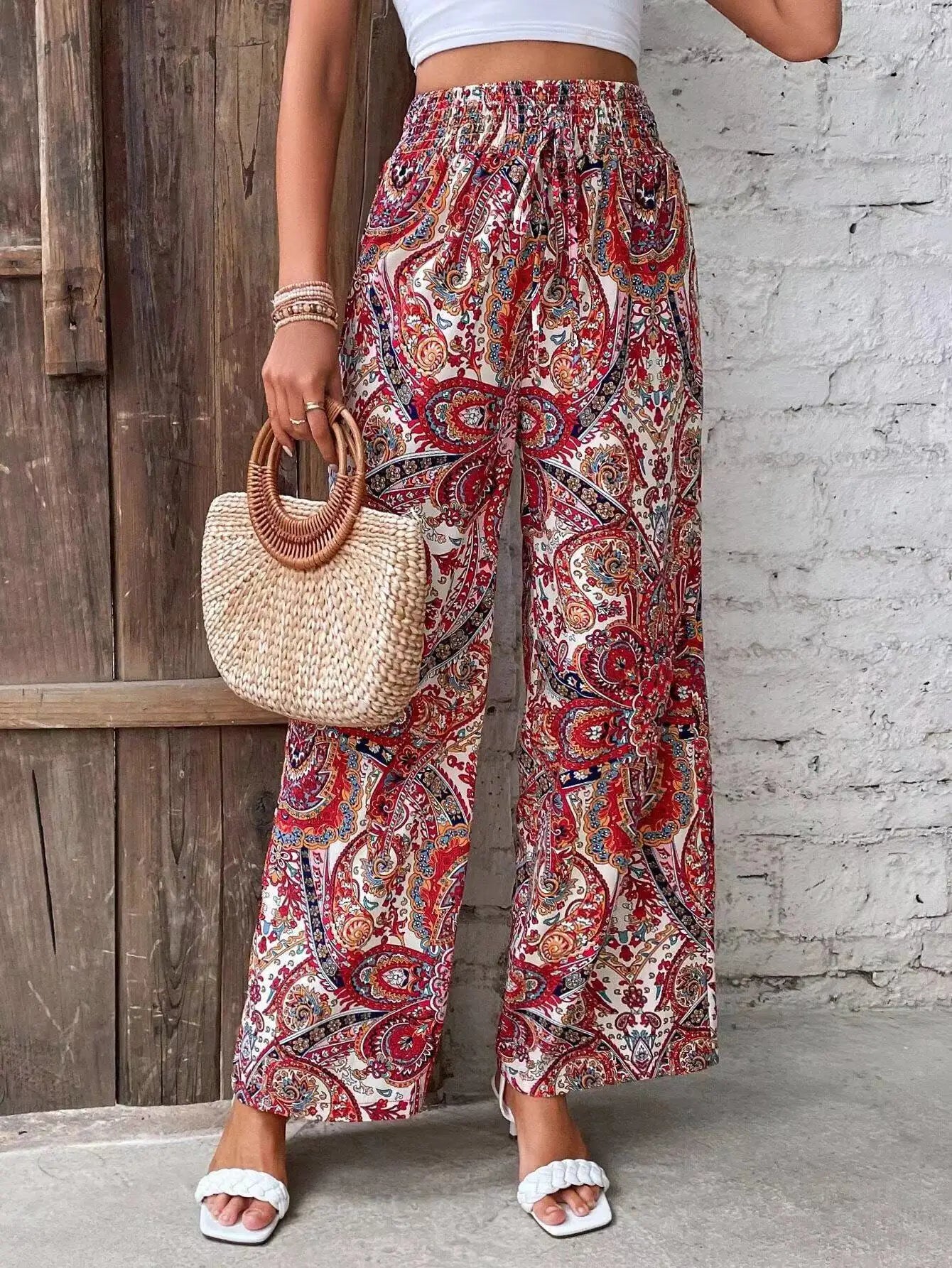 Analyn | Pantalon boho ample
