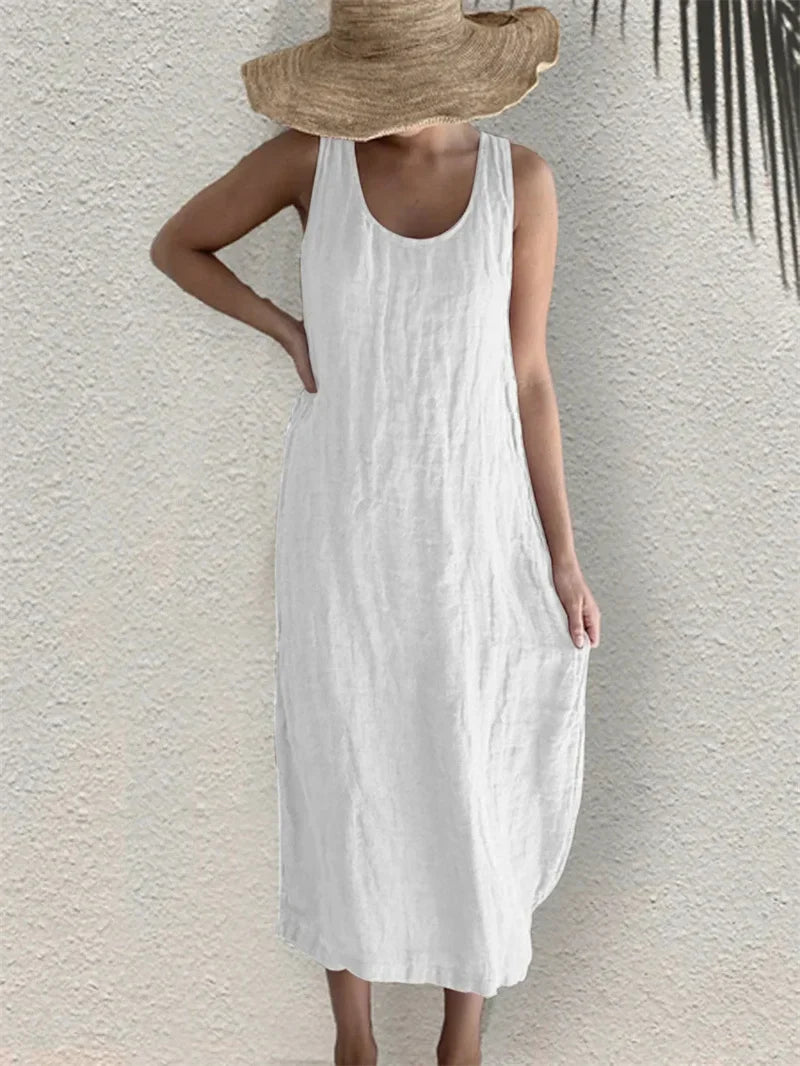 Cavell™ – Robe d'été effet lin